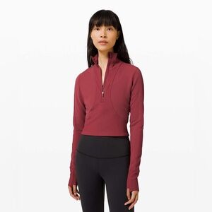 Lululemon Take it in Stride 1/2 Zip in Chianti